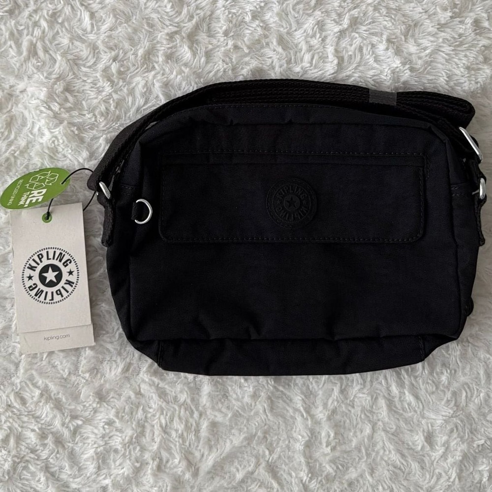 Kipling Arto Small Crossbody‎ Bag in Black Noir NWT